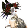 GEISHA WITH TATTOOED CAT