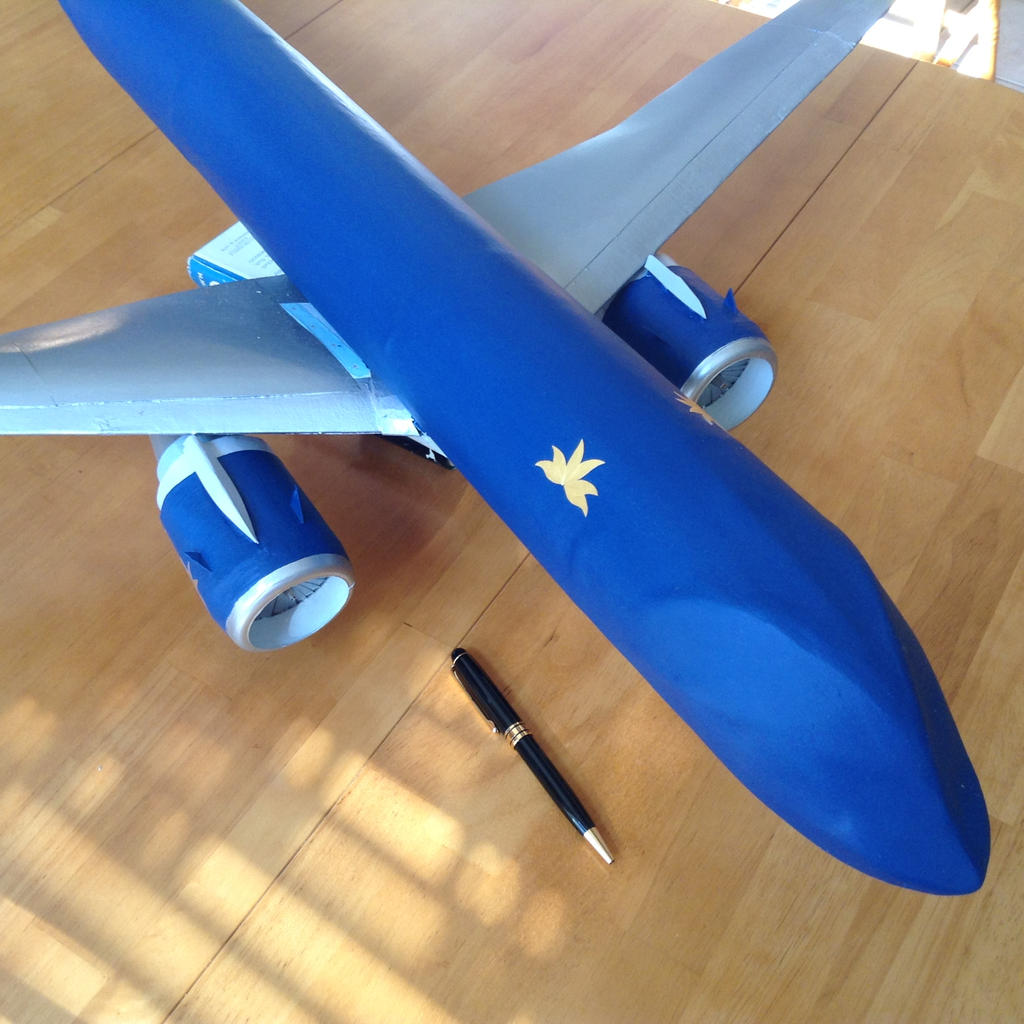 Large Model Airliner Made from Recycled Materials by TranLy on