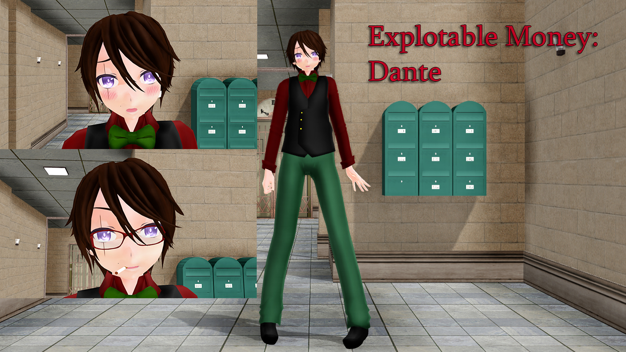 Expotable Money: Main Character Dante MMD Model Dl