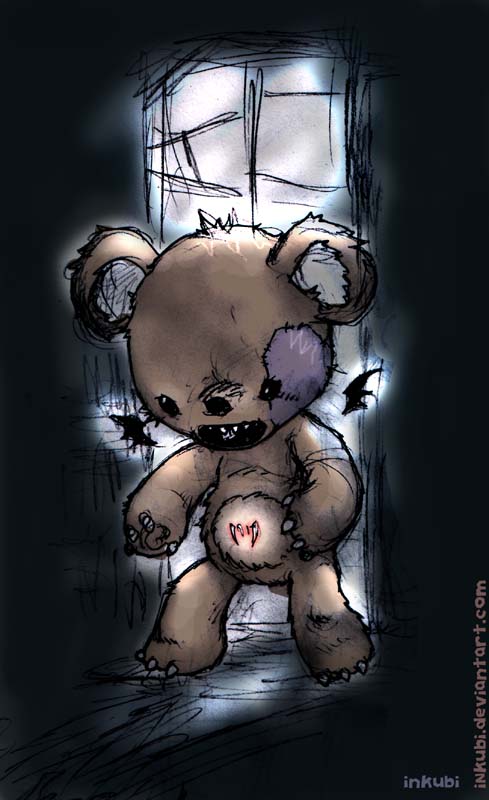 scary teddy by iNkubi on DeviantArt scary teddy by iNkubi on DeviantArt