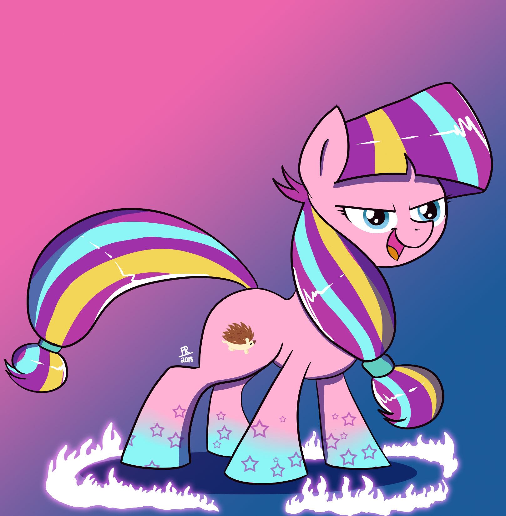 Rainbow Power Longsocks by FeralRoku