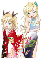 Kobato Hasegawa and Sena Kashiwazaki