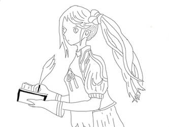 Iris Shiroihane (line art version)