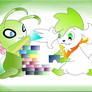 celebi and shaymin :D