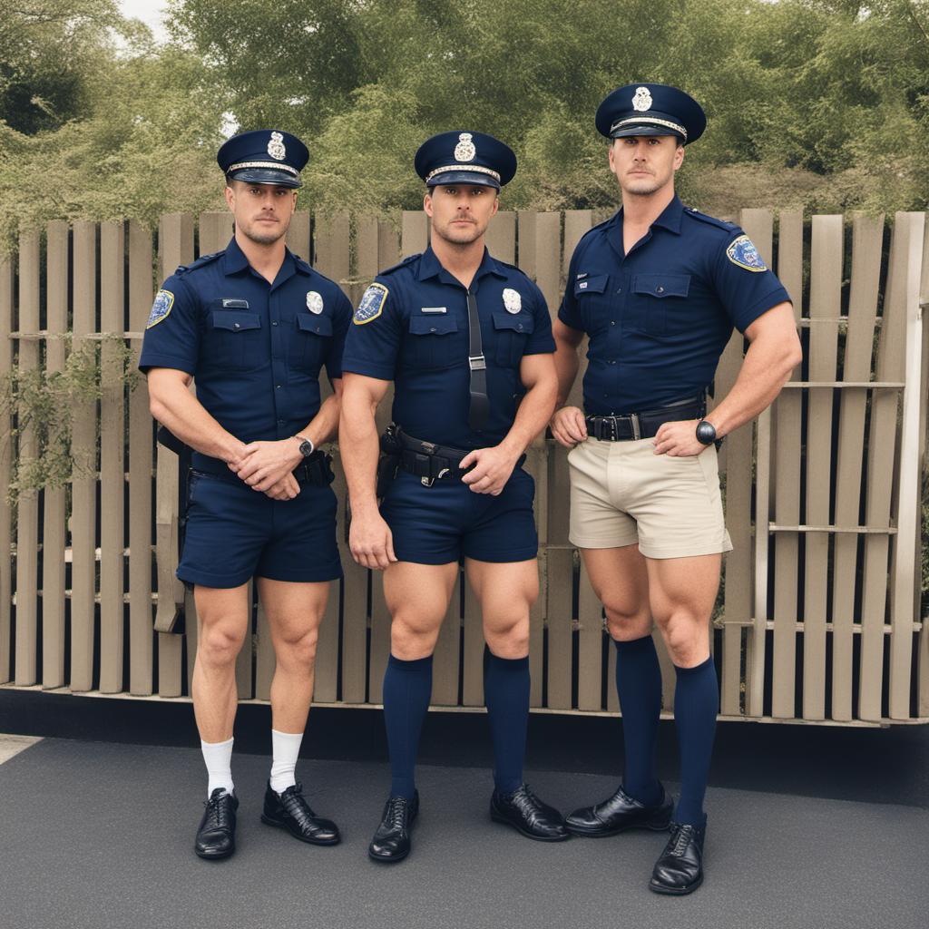 Police Using Shorts Handsome policemen in shorts and navy kneesocks by cap-canuk on DeviantArt