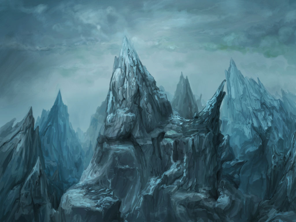 Dark mountain - game background 4