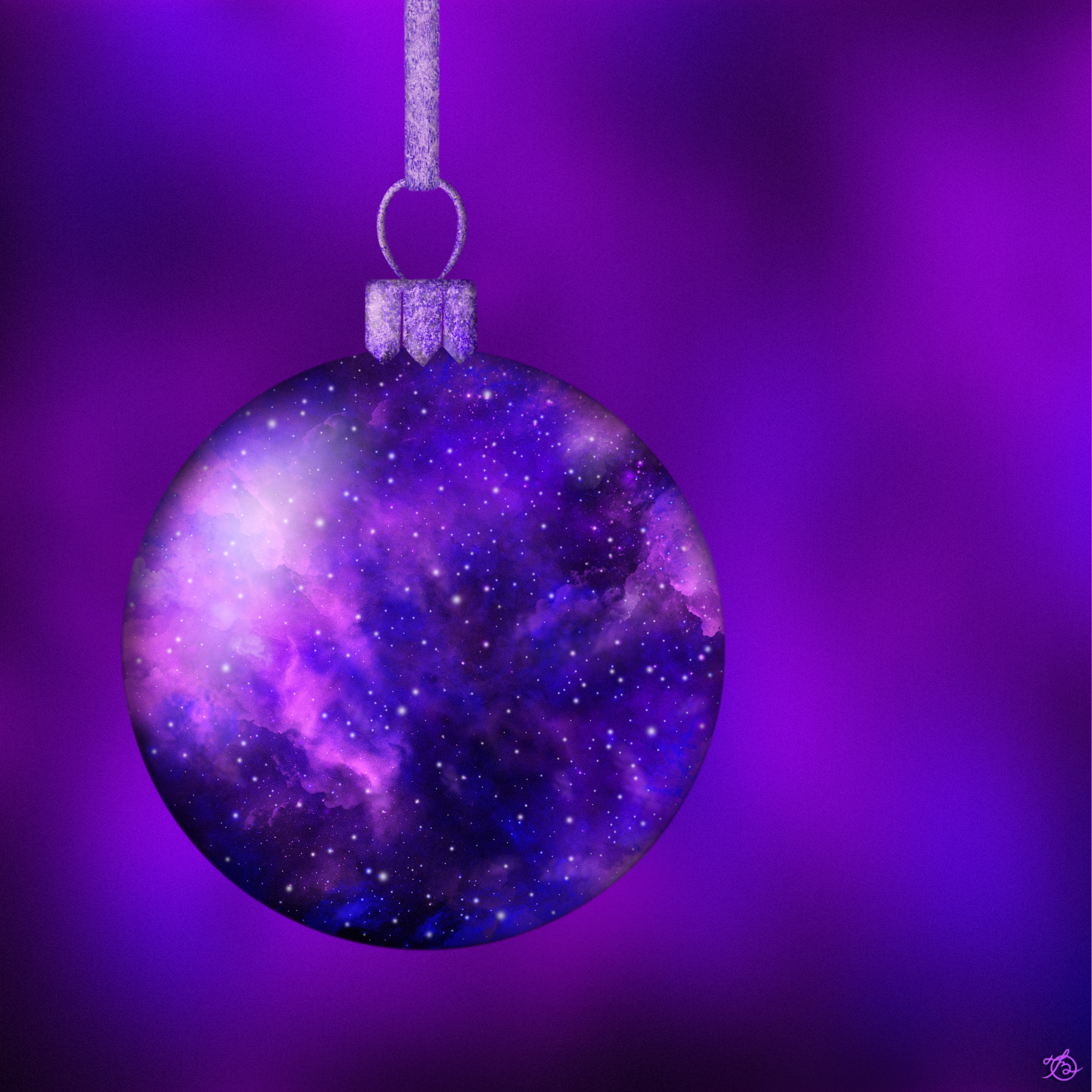 Space Christmas ball