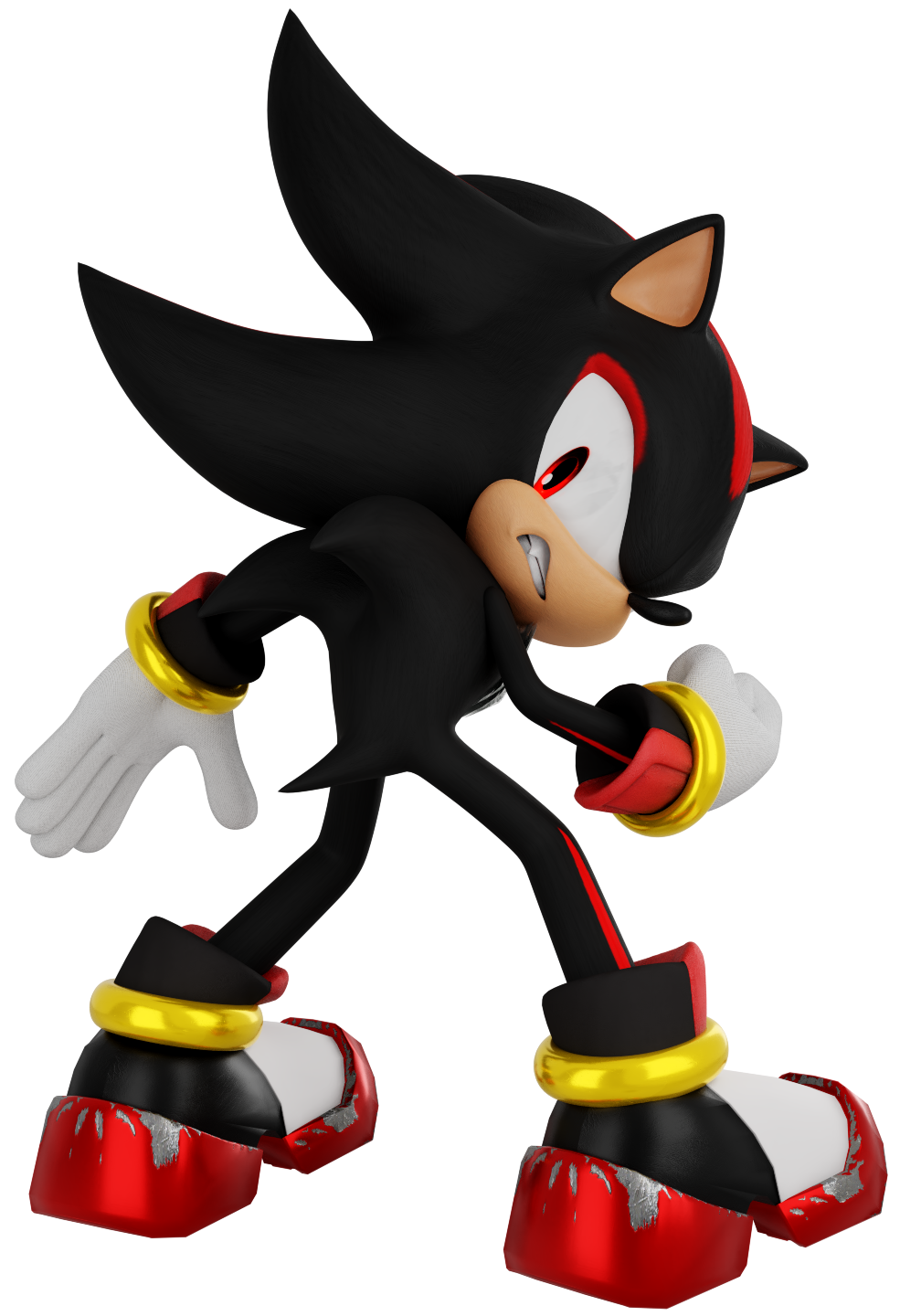 Shadow - Sonic Channel Oct 2020 Render Remake by Lamea132 on