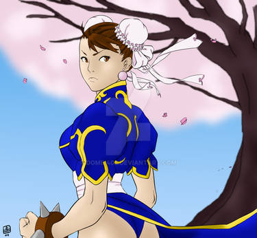 Chun Li - ingekleurd