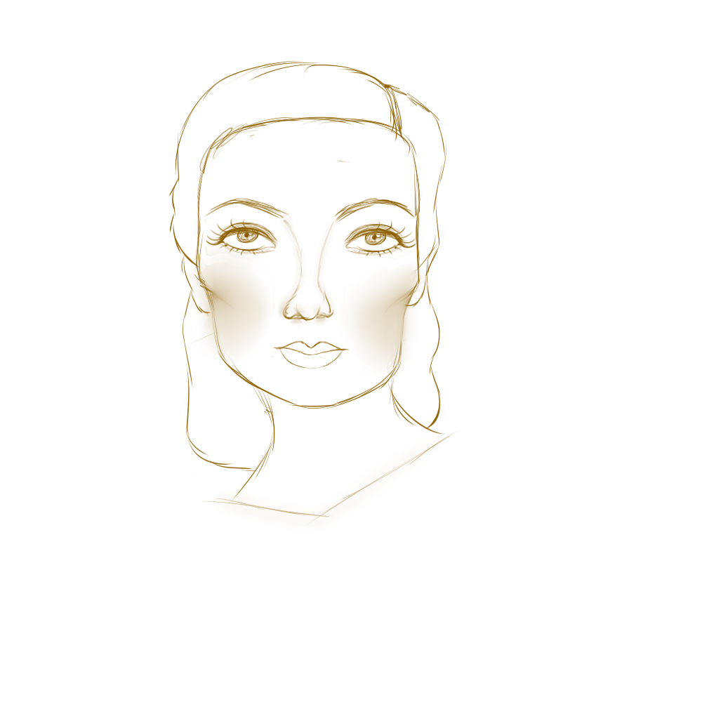 Gene Tierney lineart