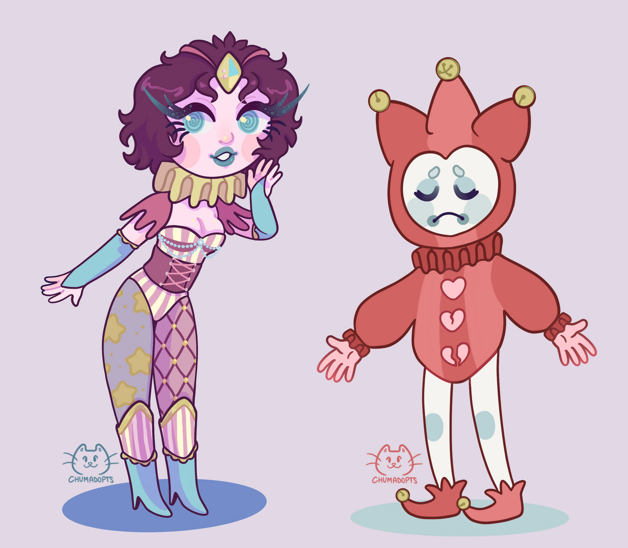 CLOSED * Ringleader and Jester by chumadopts on DeviantArt