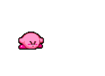 Kirby inhaling - Kirby Super Star Ultra