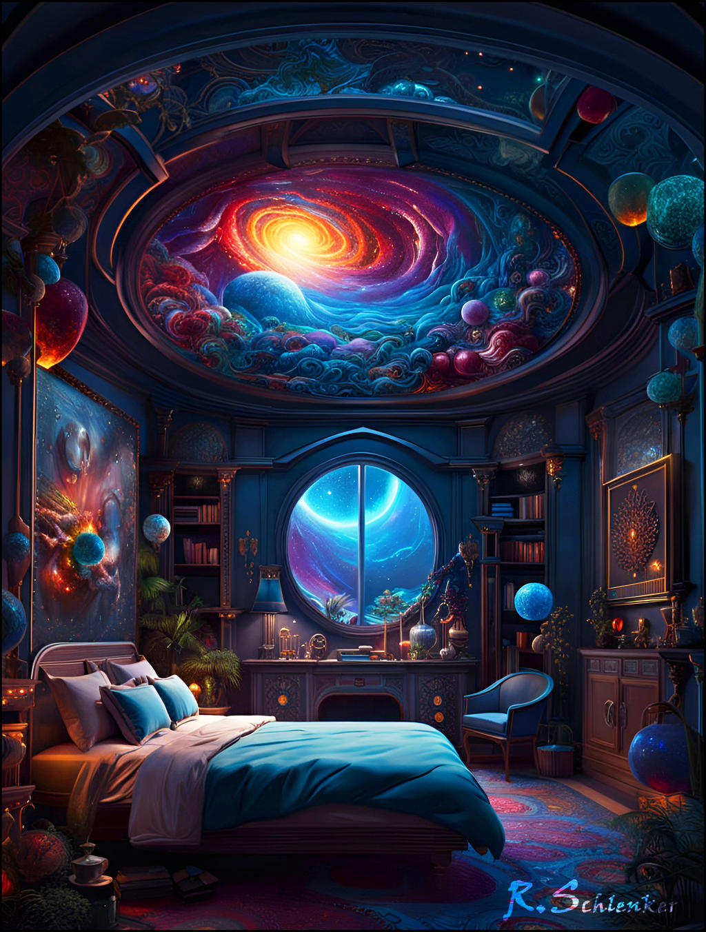 Galaxy Bedroom by RSchlenker on DeviantArt
