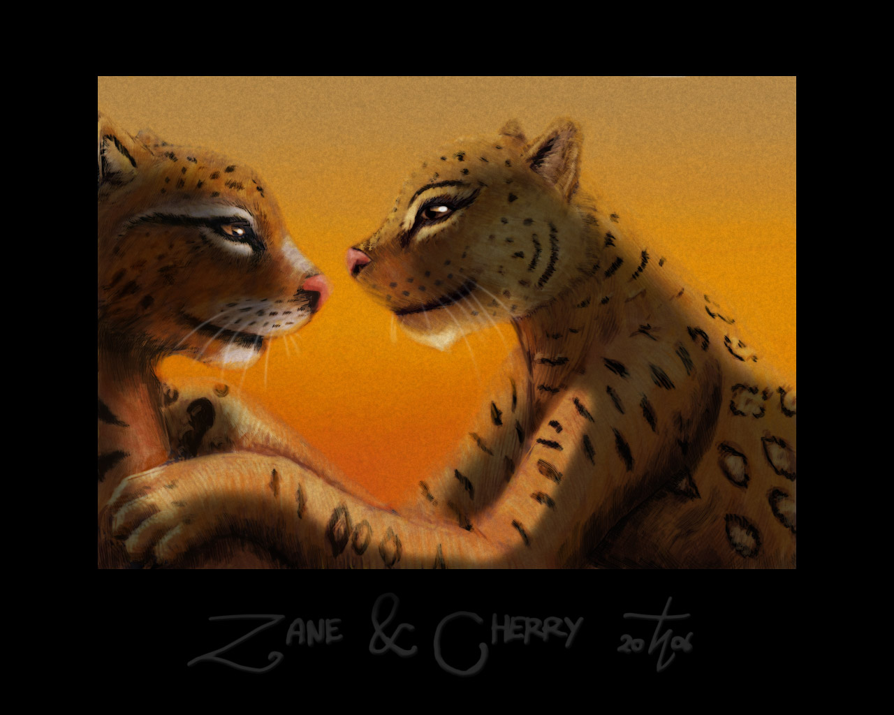 Zane and Cherry - As Leopards