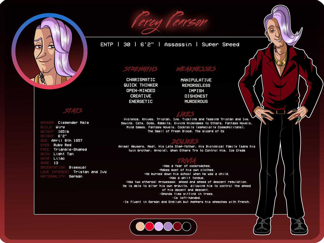 Percy Rsa Bio Percy's Bio by ArthurQF on DeviantArt