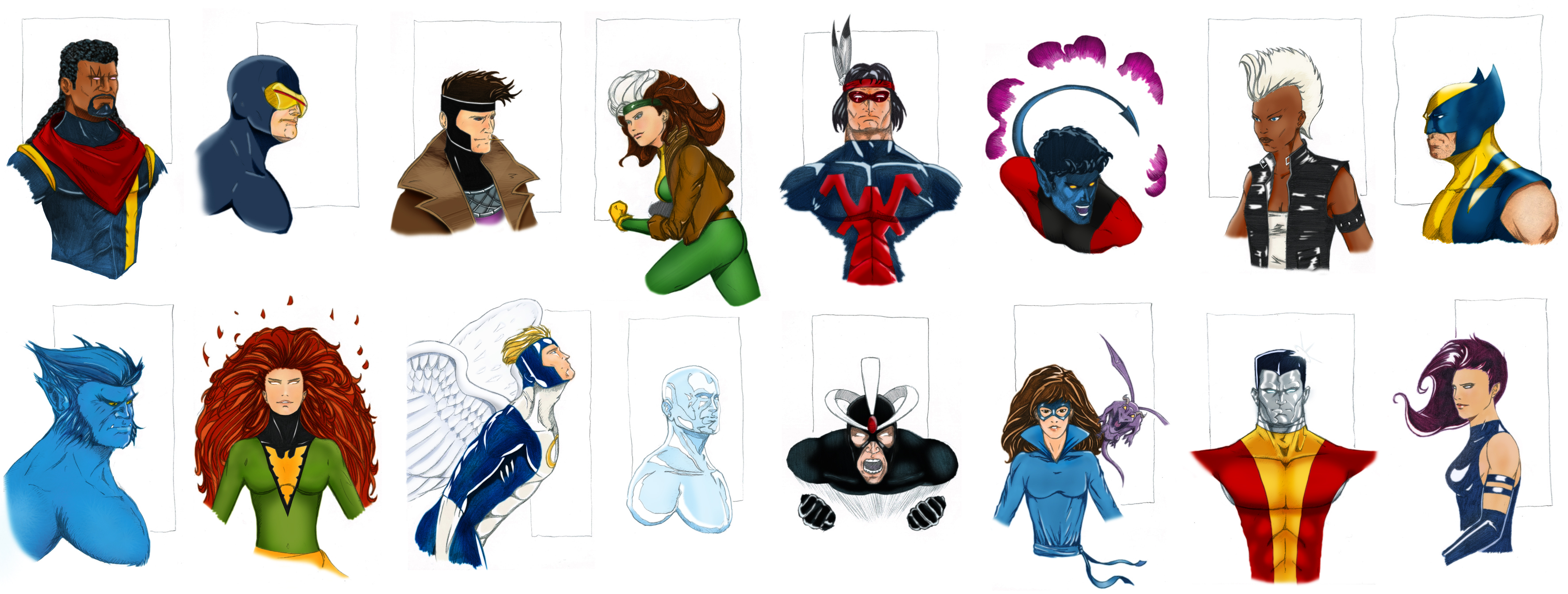 X-men frieze colored version