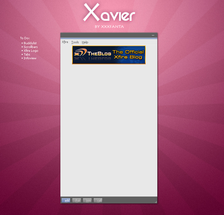 Xavier Skin Progress