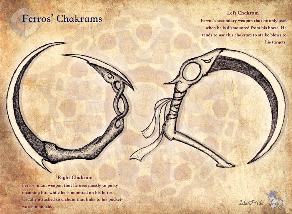 Hakrams Ferros' Chakrams by scygiex on DeviantArt