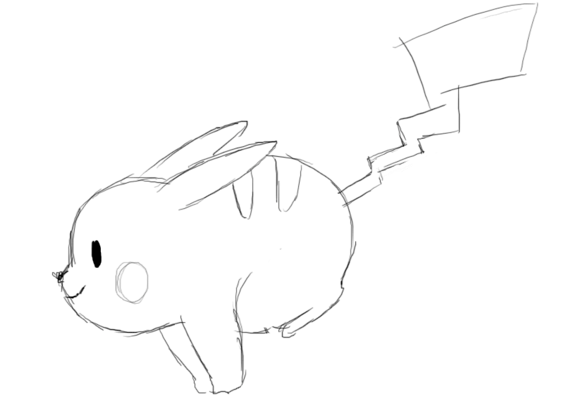 Pikachu Running by KaylaChan on DeviantArt