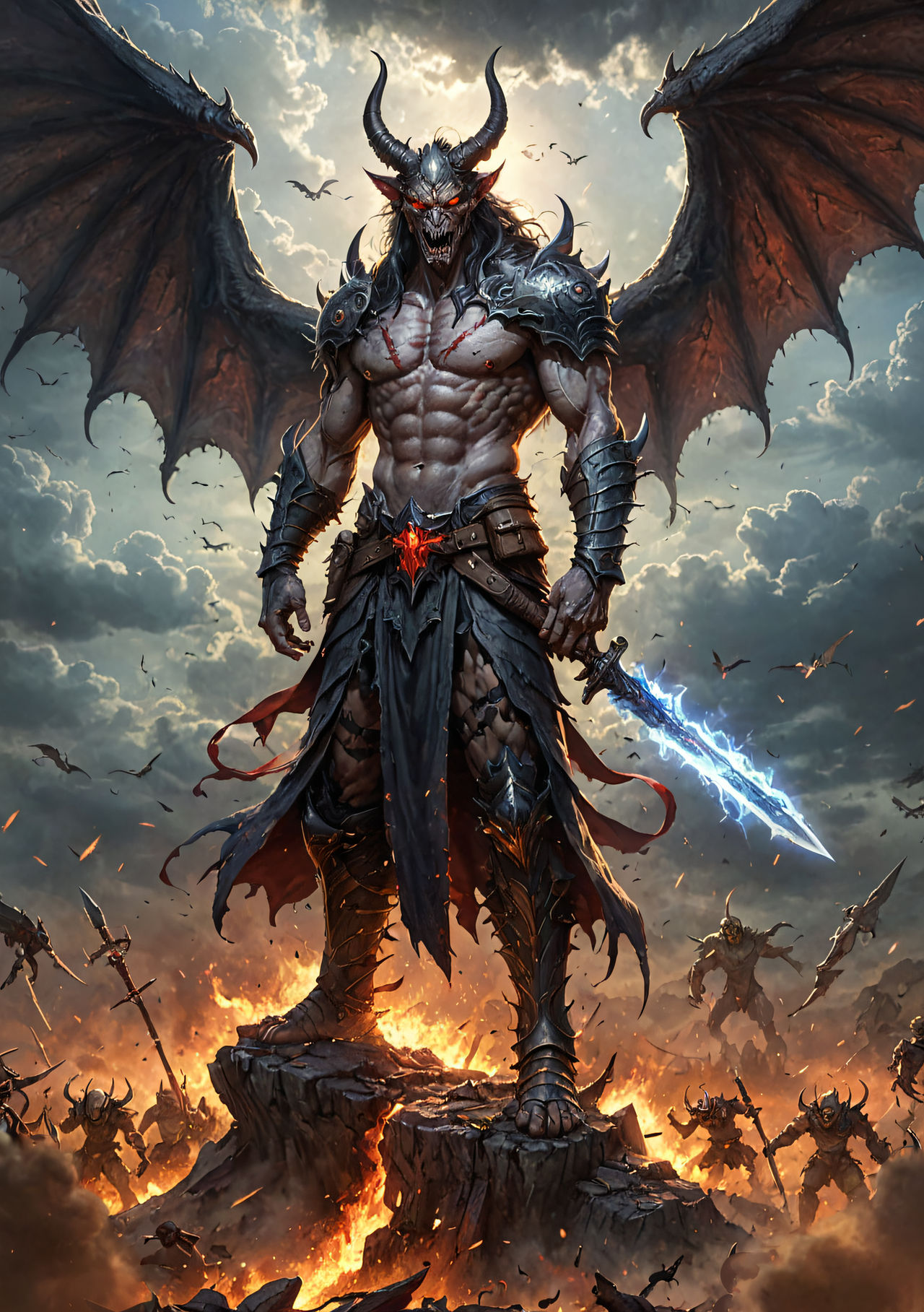Demonic Combat The champion of the demonic army by MessireAi on DeviantArt