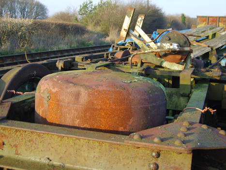 Sun on old rusty metal