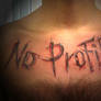 No profile chest tattoo