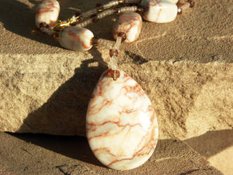 Redline Marble Necklace