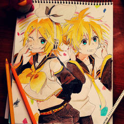 rin and len kagamine