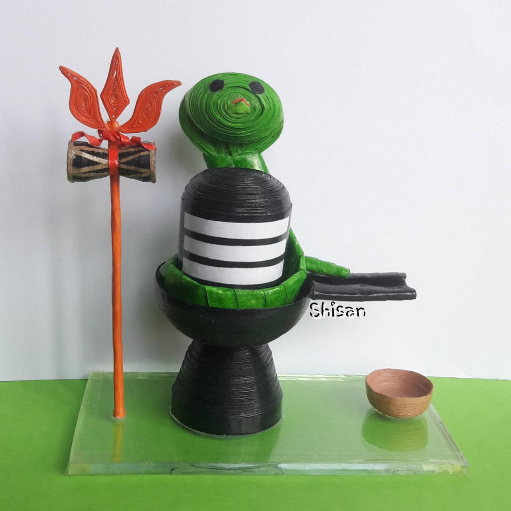 3d paper quilling shivalinga by shisan papercrafts by ...