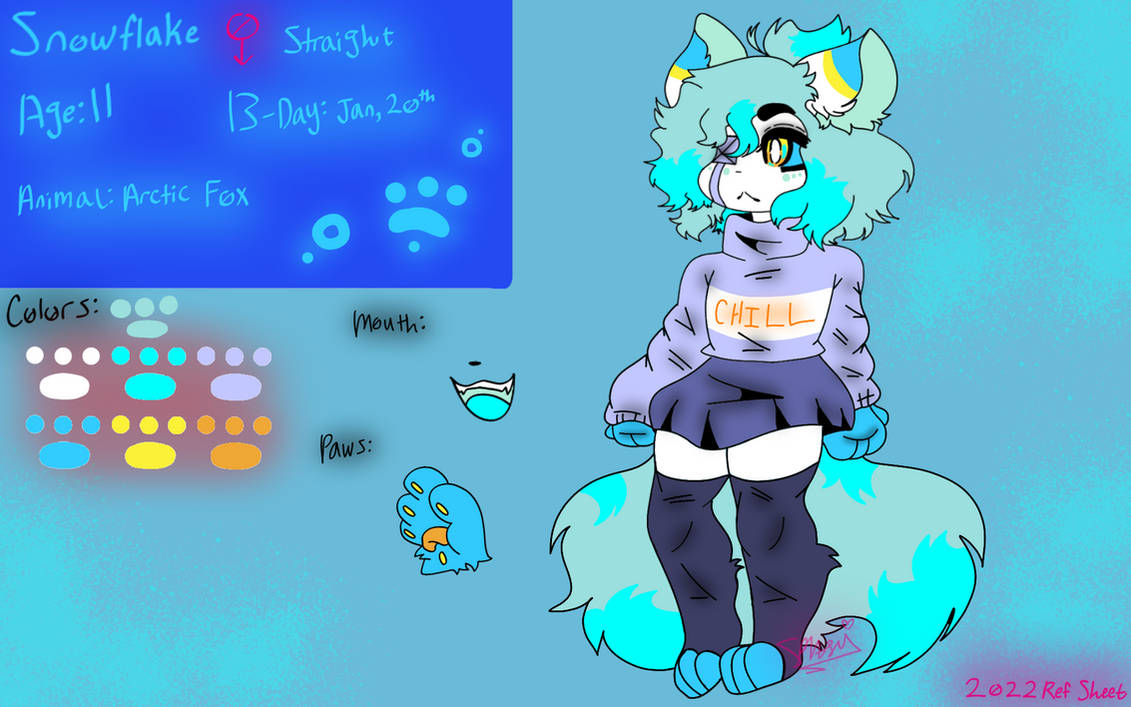 Snowflake 2022 Reference Sheet by SplashianioOfficial on DeviantArt
