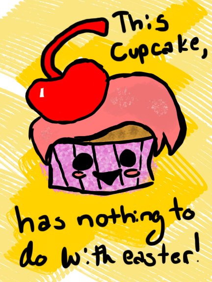 Easter Card- Cupcake