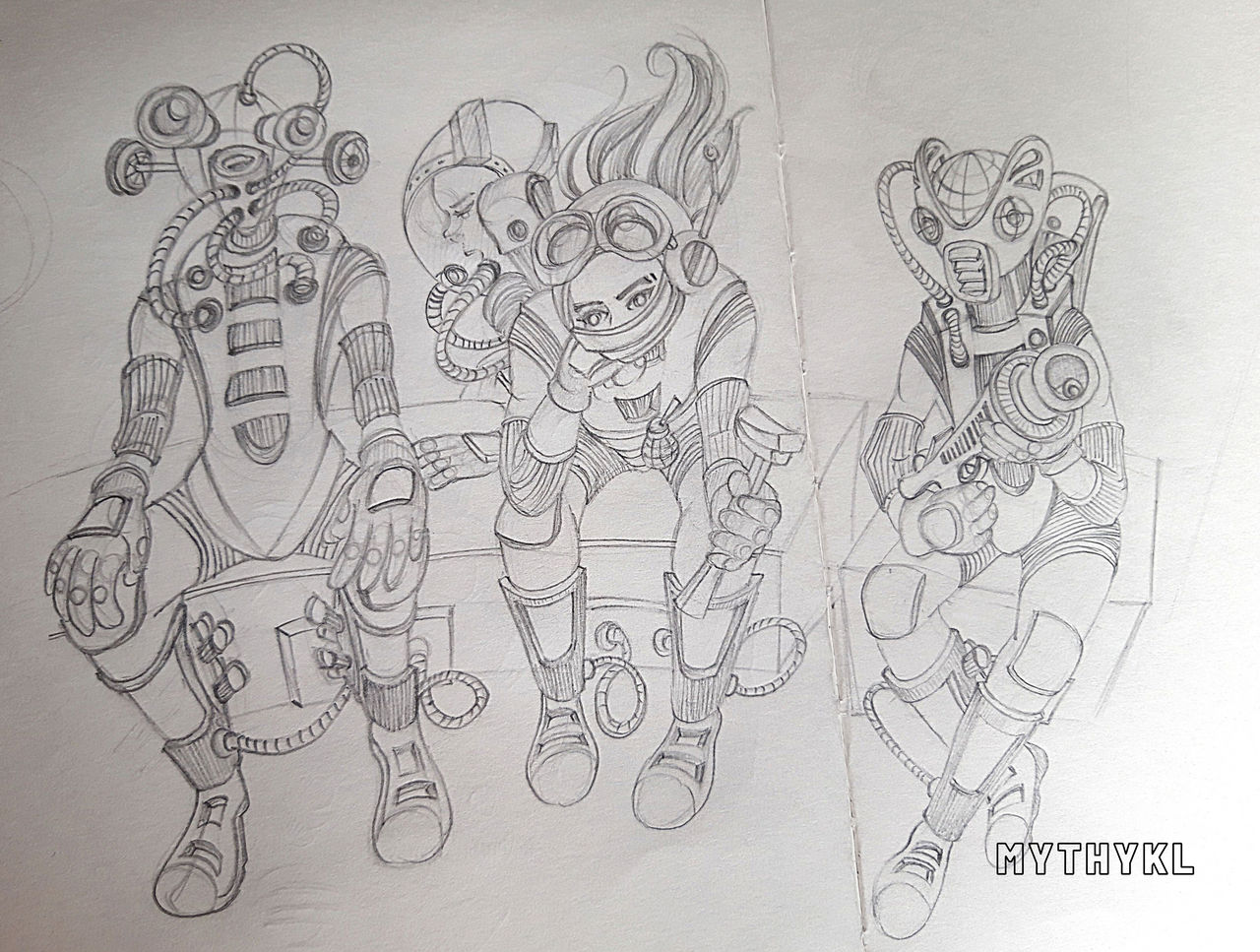 Cyborg Sketch by mythykl on DeviantArt