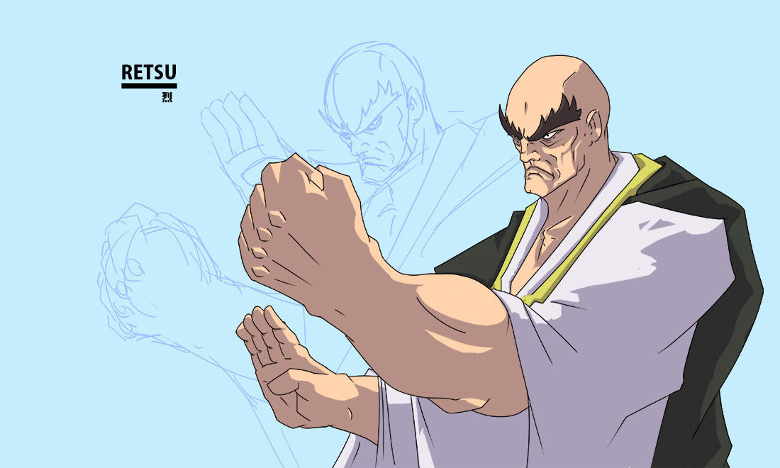 Sf Retsu Character Retsu - The Fighting Monk by HungryRiku on DeviantArt