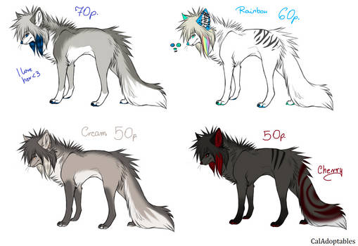 Wolf Adoptions OPEN 60 points ONE