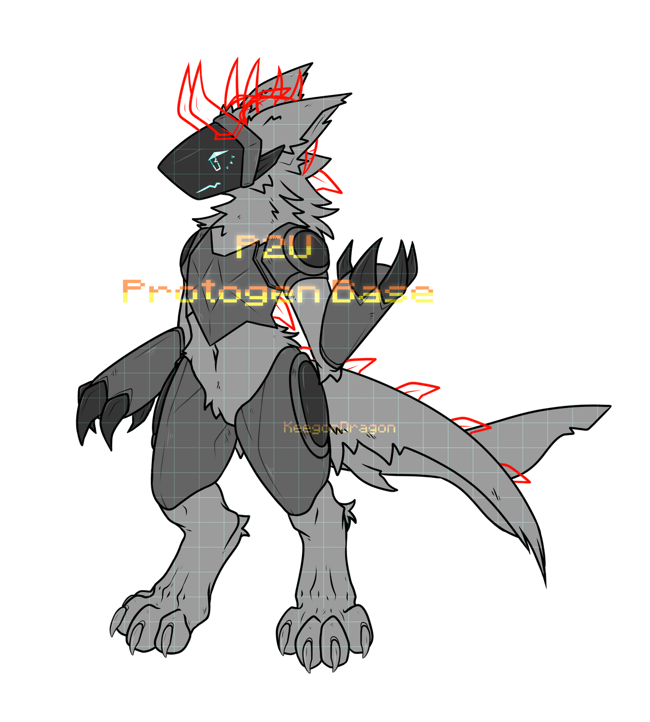 Protogen Base Talking P2U Protogen Base (with extras!) by KeegonDragon on DeviantArt