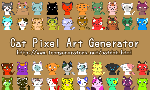 Cat Pixel Art Generator by h071019 on DeviantArt