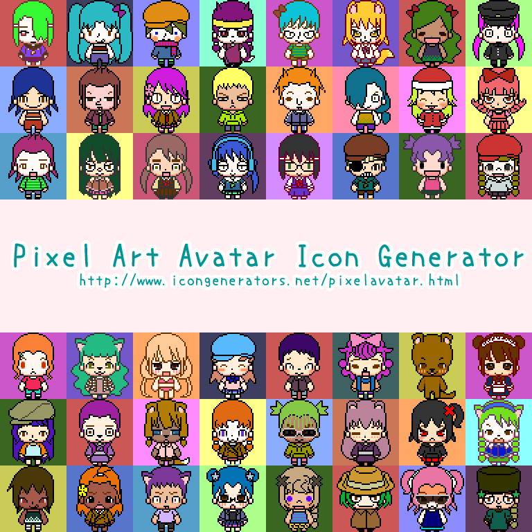 Pixel Art Avatar Icon Generator by h071019 on DeviantArt