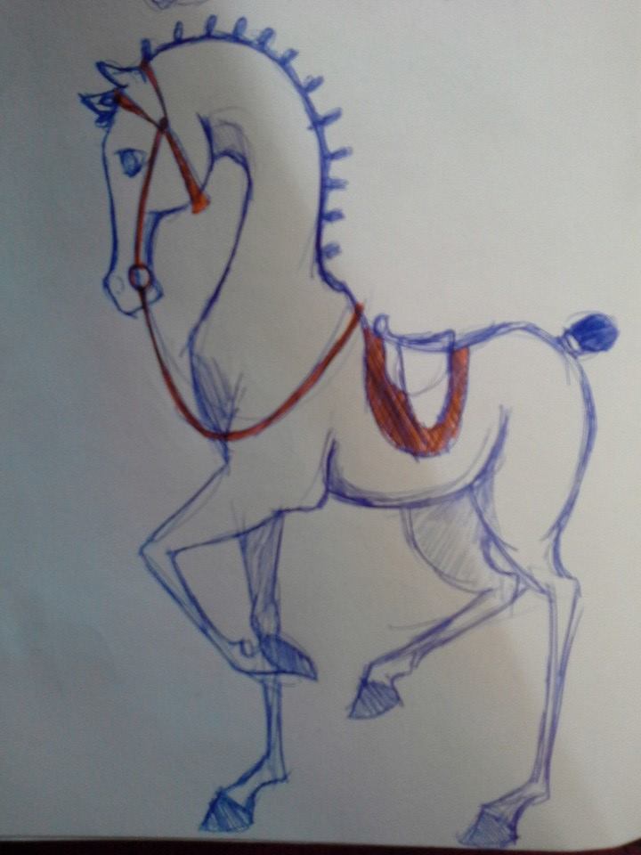 Cartoon horse