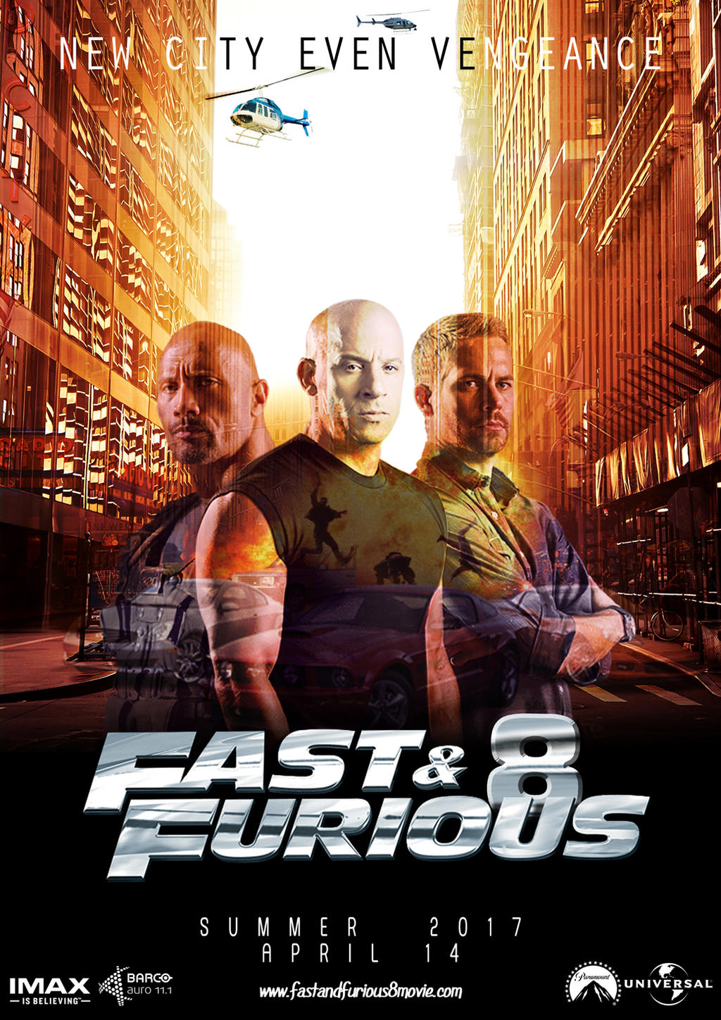 fast and furious 8 movie poster design