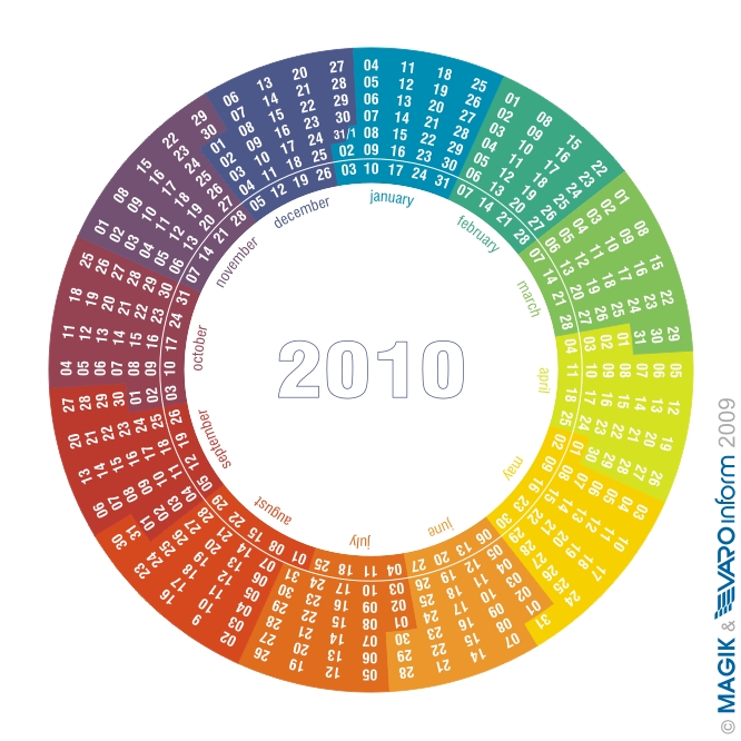 MAGIK's Radial Calendar 2010