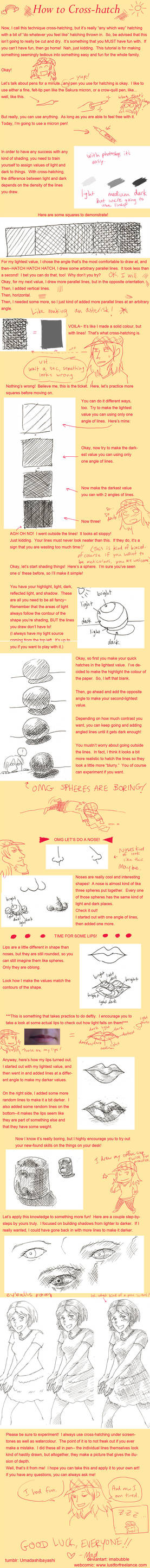 Cross-hatching tutorial by imabubble on DeviantArt