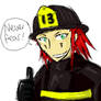 Axel the fireman is here