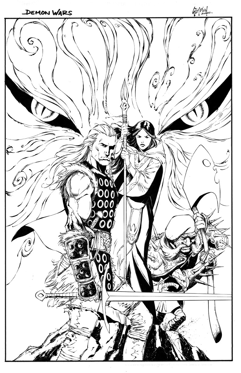 Demon Wars sample inks