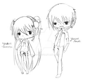 yuzune siblings - chibi