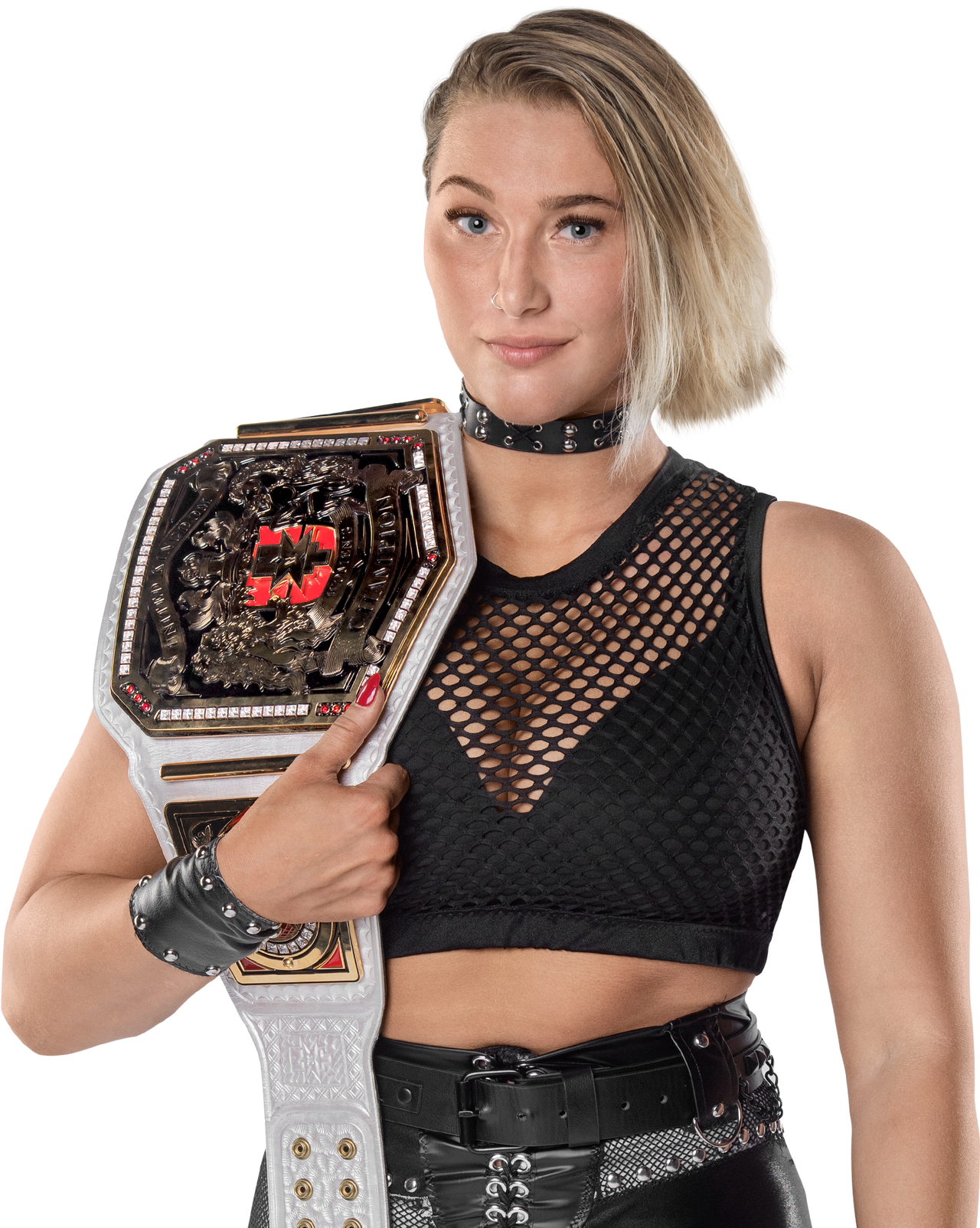 Rhea Ripley NXT UK Women's Champion 2018 PNG by AmbriegnsAsylum16