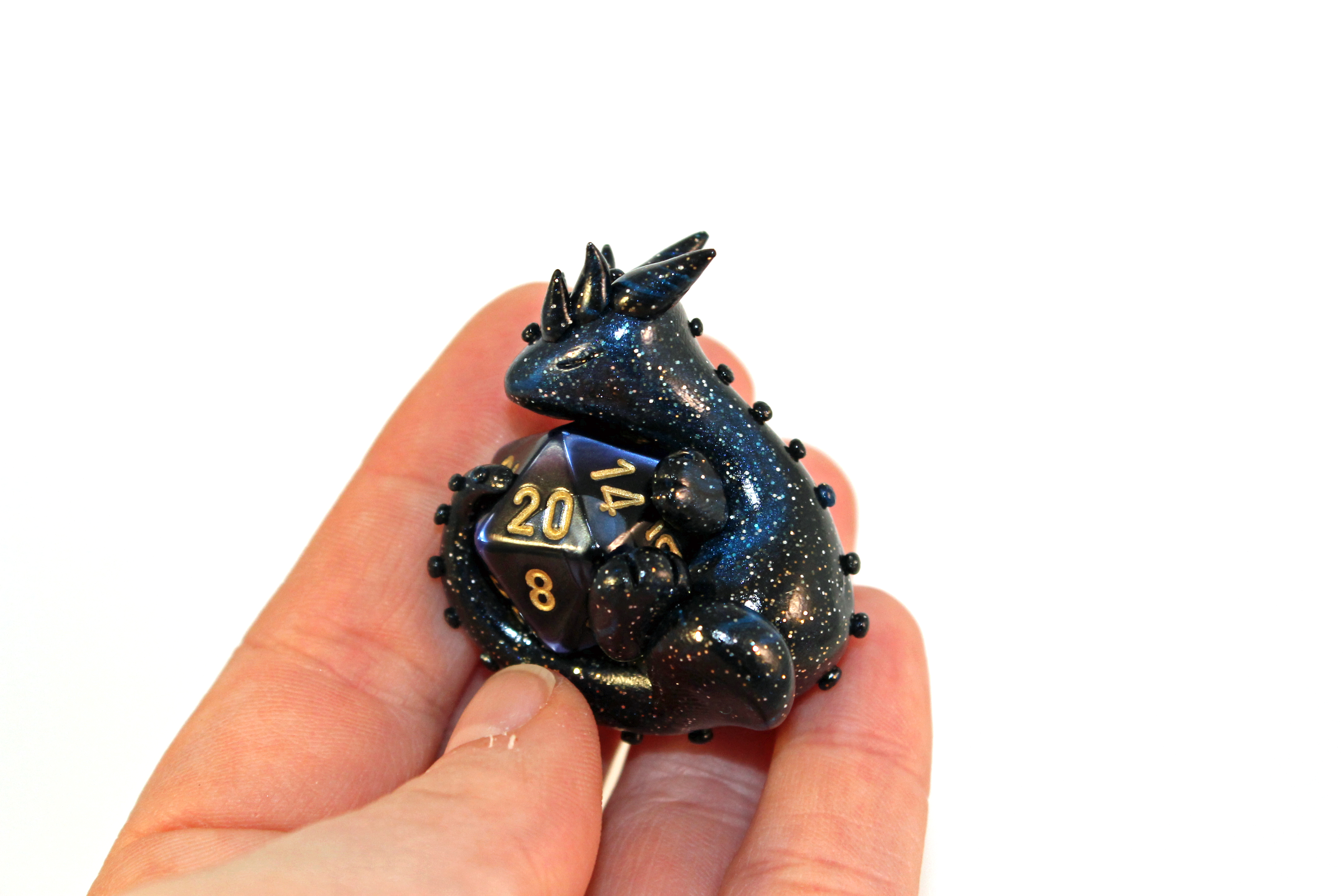 Galaxy Swirl - D20 Pendant