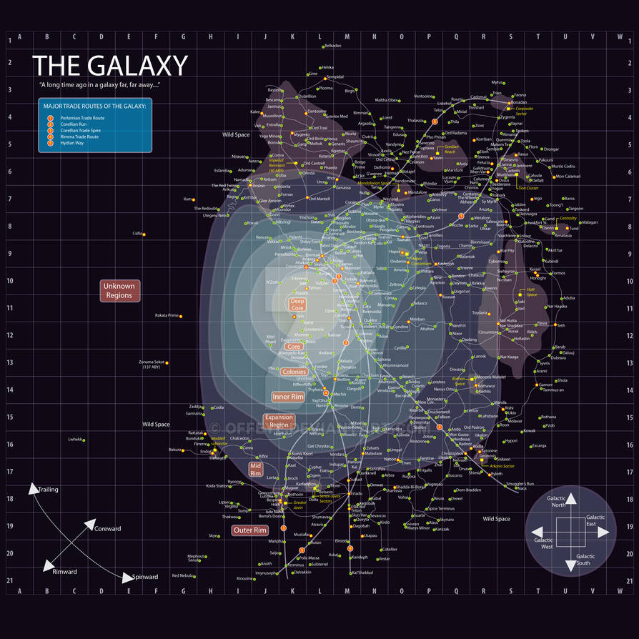 Star Wars Galaxy Map By Offeye On DeviantArt