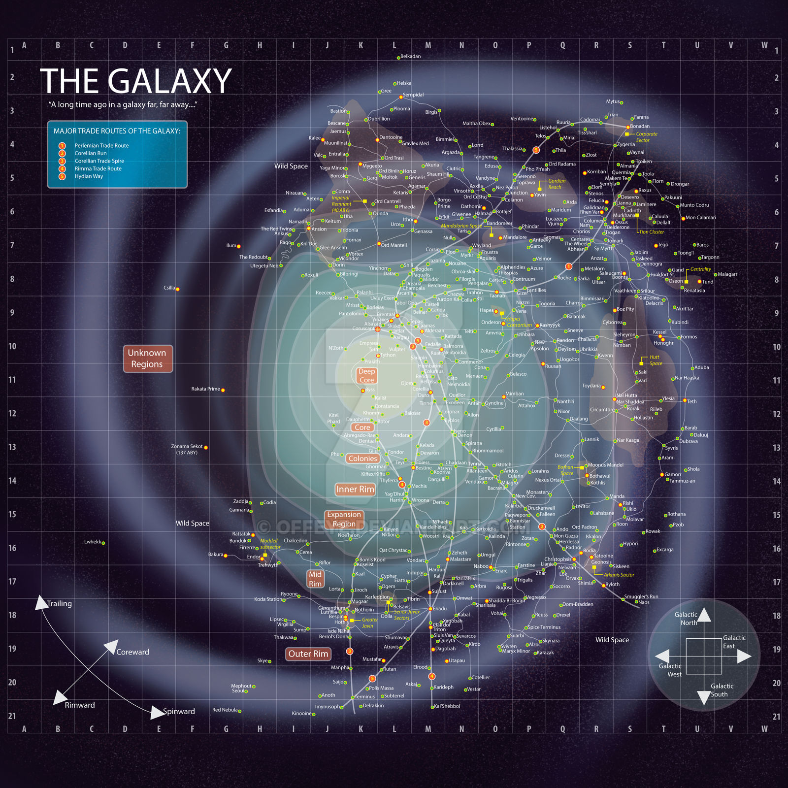 Star Wars -- Galaxy Map with BG