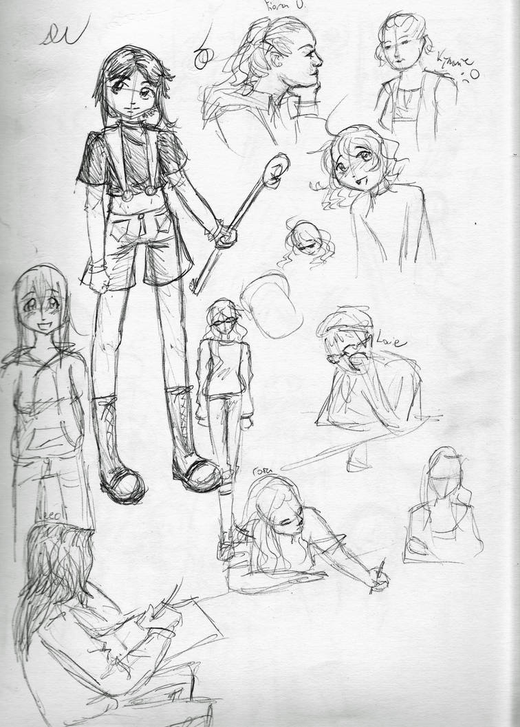 Art Class Doodles by fowlfan on DeviantArt