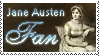 Jane Austen Stamp by Keliane